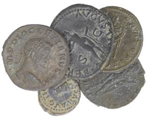 Roman - Lot (5 Coins) - Cláudio (41-54): ... 