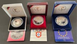 Portugal - Republic - Silver - 3 Coins - 100 ... 