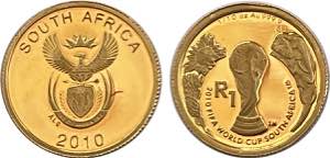 South Africa - Gold - 1 Rand 2010; FIFA ... 