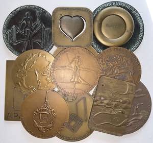 Medals - Lote (13 Medalhas) - Charters de ... 
