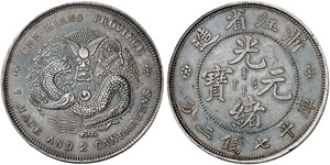 CHEKIANG - Dollar o. J. (1902). ... 