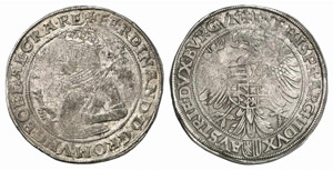 Ferdinand I., 1521-1564. Taler 1542, Linz. ... 