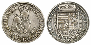 Erzherzog Ferdinand, 1564-1595. 1/2 Taler ... 