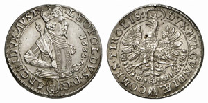 Erzherzog Leopold V., 1619-1632. 1/4 Taler ... 