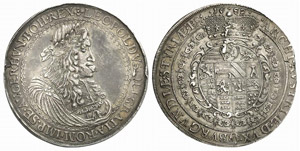 Leopold I., 1657-1705. Breiter Doppeltaler ... 