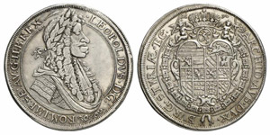 Leopold I., 1657-1705. Taler 1690, Graz. ... 