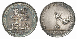 Joseph I., 1690-1705-1711.Silbermedaille ... 