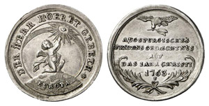 AUGSBURG - Stadt - Silbermedaille 1763 (von ... 