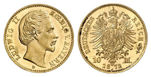 BAYERN - Ludwig II., 1864-1886. J. 193, N. ... 