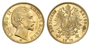 BAYERN - Ludwig II., 1864-1886. J. 194, N. ... 
