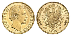 BAYERN - Ludwig II., 1864-1886. J. 194, N. ... 