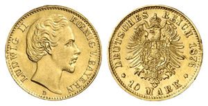 BAYERN - Ludwig II., 1864-1886. J. 196, N. ... 