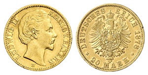 BAYERN - Ludwig II., 1864-1886. J. 197, N. ... 