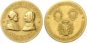 ITALIEN - FERRARA - Goldmedaille 1963 ... 