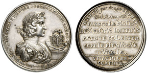 Leopold I., 1657-1705 - Silbermedaille 1690 ... 