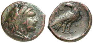 LUKANIEN -  Kroton - Bronze, 4. Jhdt. v. ... 
