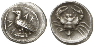 SIZILIEN -  Akragas - Silber-Litra, 471-430 ... 