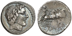 C. Gargonius u. a.  Denar, 86 v. Chr. ... 