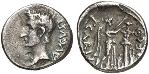Augustus, 27 v. Chr. - 14 n. Chr.  Quinar, ... 