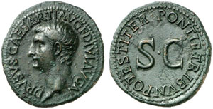 Drusus Caesar, gest. 23 n. Chr.  As, ... 