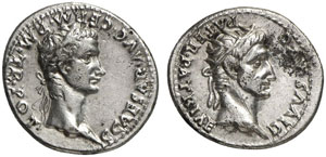 Caligula, 37 - 41.  Denar. Rev. Kopf des ... 