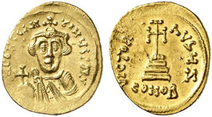Constans II., 641 - 668.  Solidus. Rev. ... 