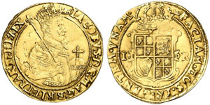 ENGLAND - James I., 1603-1625.  Unite o. J. ... 