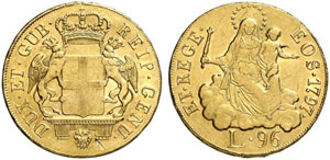  GENUA - Dogi Biennaei, 1528-1797.  96 Lire ... 