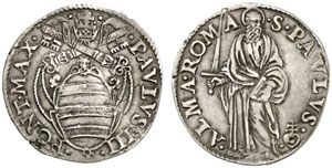  VATIKAN - Paul IV., 1555-1559.  Giulio o. ... 