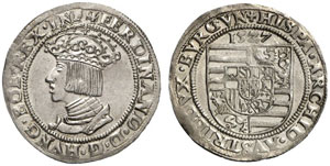 Ferdinand I., 1521-1564.  Pfundner 1527, ... 