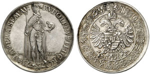 Rudolph II., 1576-1612.  Silbermedaille 1589 ... 