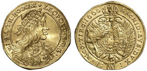 Leopold I., 1657-1705.  Doppeldukat 1660, ... 