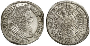 Leopold I., 1657-1705.  15 Kreuzer 1685, ... 