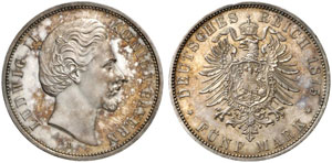 BAYERN - Ludwig II., 1864-1886.  J. 42, N. ... 