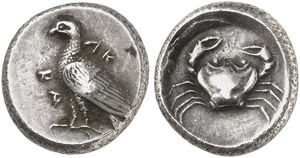 SIZILIEN - Akragas - Didrachme, 483-475 v. ... 