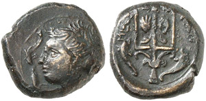 SIZILIEN - Messana - Bronze, 411-408 v. Chr. ... 