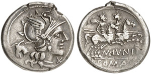 M. Iunius Silanus - Denar, 145 v. Chr. ... 