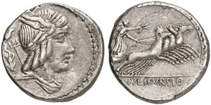 L. Iulius Bursio - Denar, 85 v. Chr. ... 