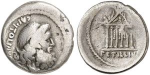 Petillius Capitolinus - Denar, 43 v. Chr. ... 