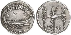 Marcus Antonius - Legionsdenar, 32/31 v. ... 