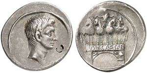 Augustus, 27 v. Chr. - 14 n. Chr. - Denar. ... 