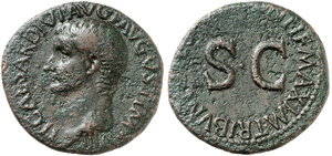 Tiberius, 14 - 37 - As. Rev. SC in ... 