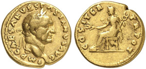 Vespasianus, 69 - 79 - Aureus. Rev. ... 