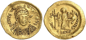 Iustinus I., 518 - 527 - Solidus. Rev. ... 