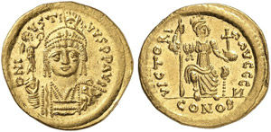 Iustinus II., 565 - 578 - Solidus. Rev. ... 