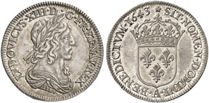 FRANKREICH - Louis XIII., 1610-1643 - 1/4 ... 