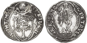 VATIKAN - Julius II., 1503-1513 - 1/3 Grosso ... 