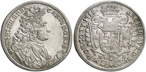 UNGARN - Karl VI., 1711-1740 - 1/2 Taler ... 