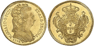 BRASILIEN - Maria I., 1786-1805 - 6400 Reis ... 