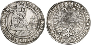 Ferdinand I., 1558-1564 - Guldentaler zu 60 ... 